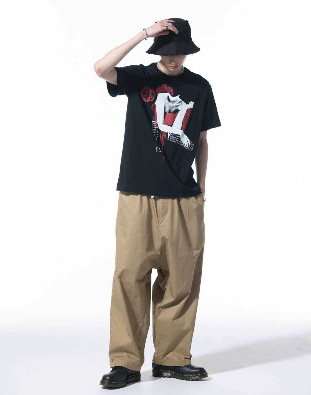 Yohji Yamamoto Yohji Yamamoto SYTE Portrait Short-Sleeve TEE Size US XL / EU 56 / 4 - 1 Thumbnail