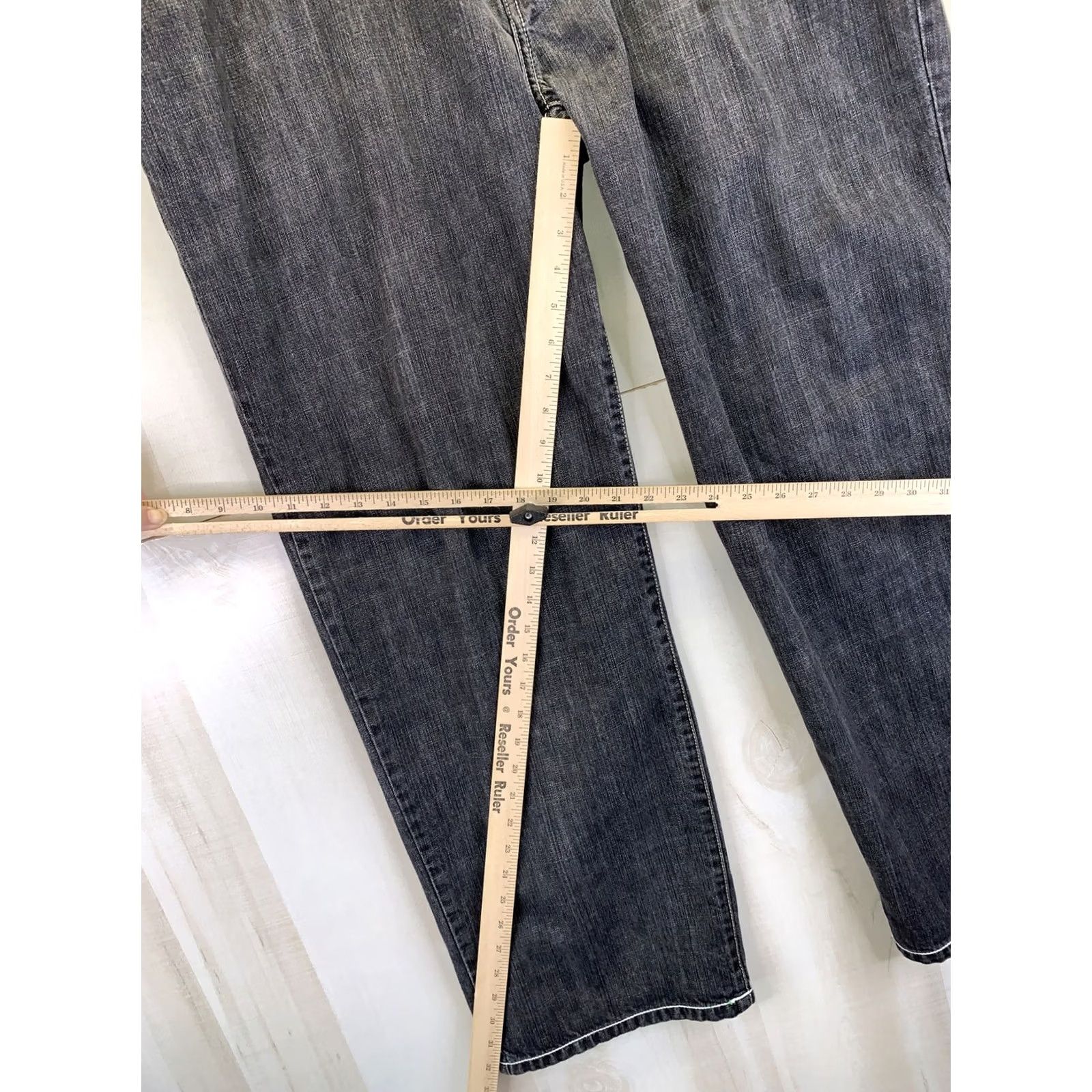 Denime Enyceclothing Co. Black Weathered Distressed Recycle Denim Mens Jeans Size 40- Size US 40 / EU 56 - 4 Thumbnail