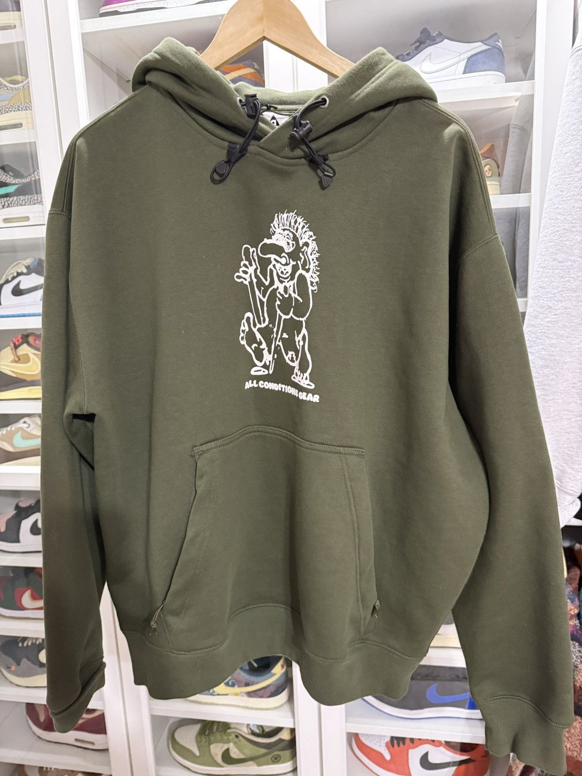 Nike ACG Nike ACG Therma-Fit 'Troll' Hoodie Sweatshirt - Olive Size US M / EU 48-50 / 2 - 1 Thumbnail