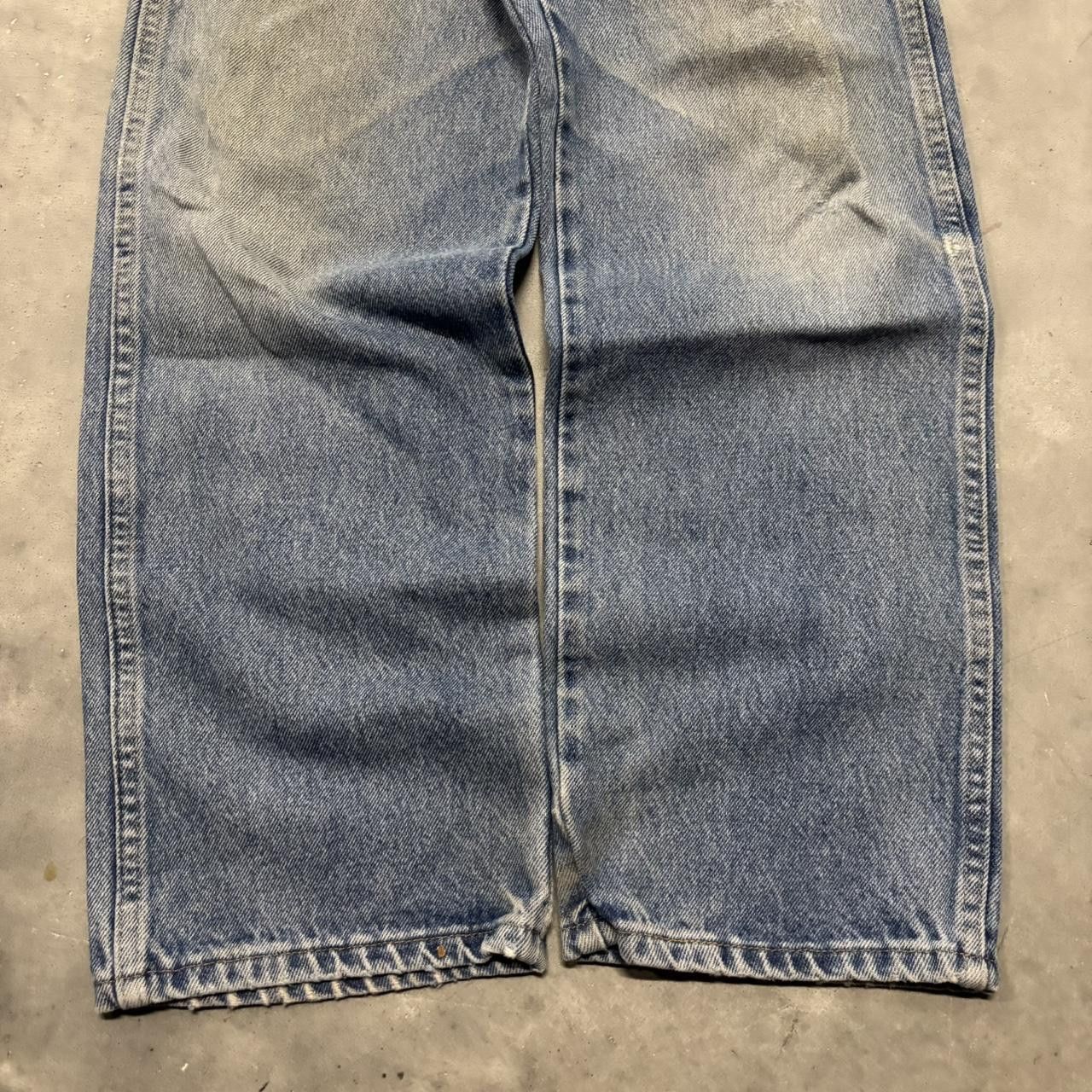Japanese Brand × Vintage Crazy Vintage Y2K/2000s Grunge Medium Wash Workwear Denim Jeans! Size US 31 - 6 Thumbnail