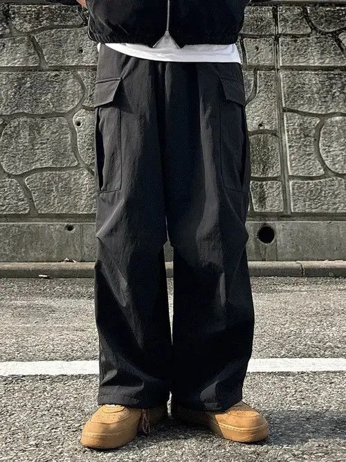 Jean Black Multi Pocket Cargo Pants Size US 32 / EU 48 - 7 Thumbnail