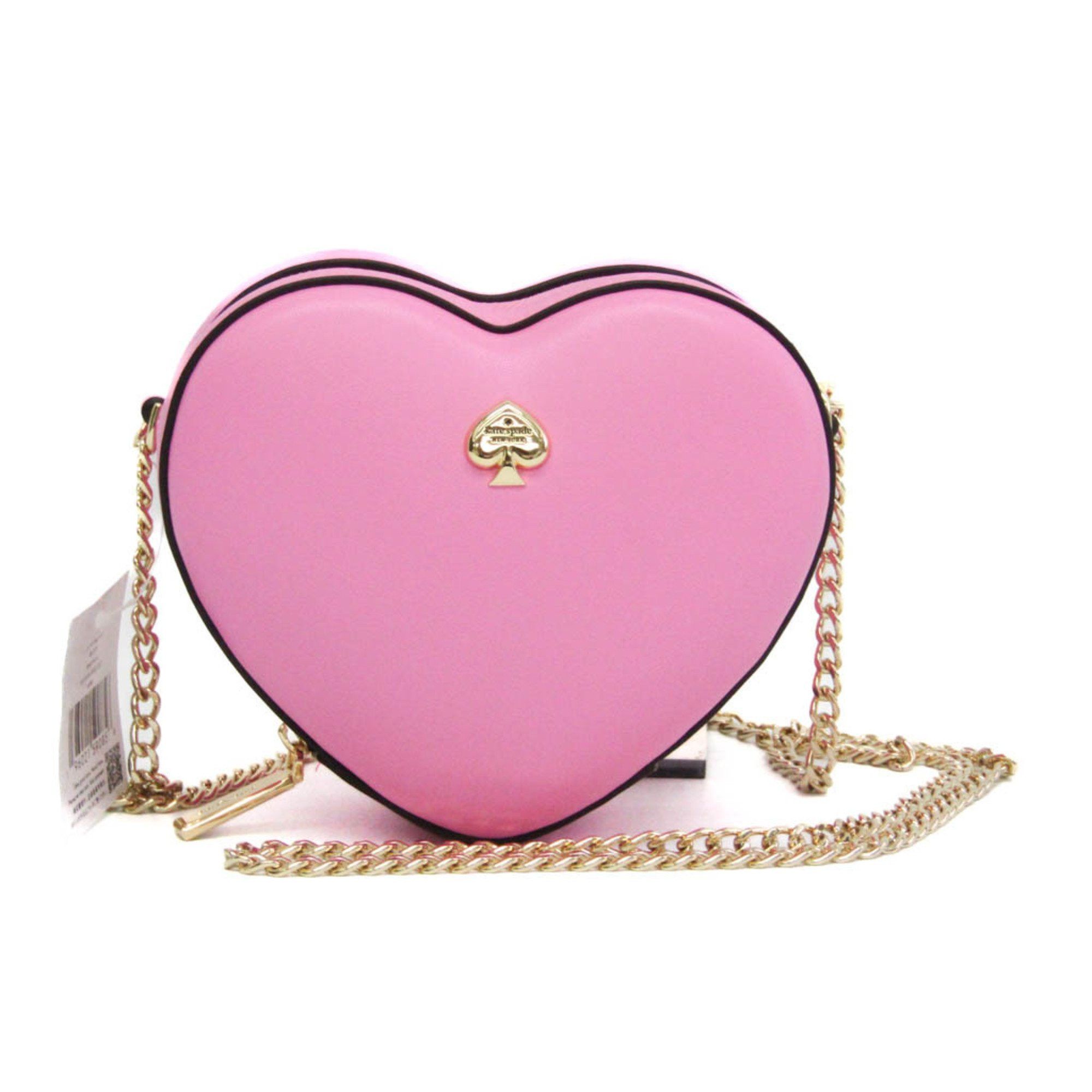 Kate Spade Love Shack 3D Mini Heart KK209 Women's Leather Shoulder Bag Pink