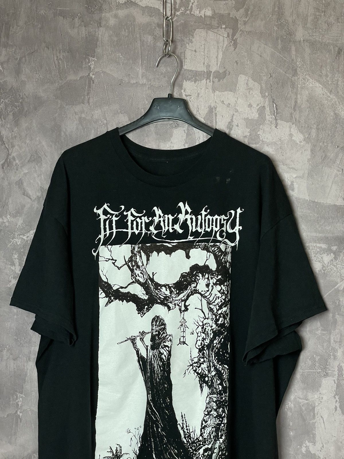 Band Tees × Vintage Vintage Y2k Black Metal Band T Shirt Burzum Like Print Size US L / EU 52-54 / 3 - 2 Thumbnail