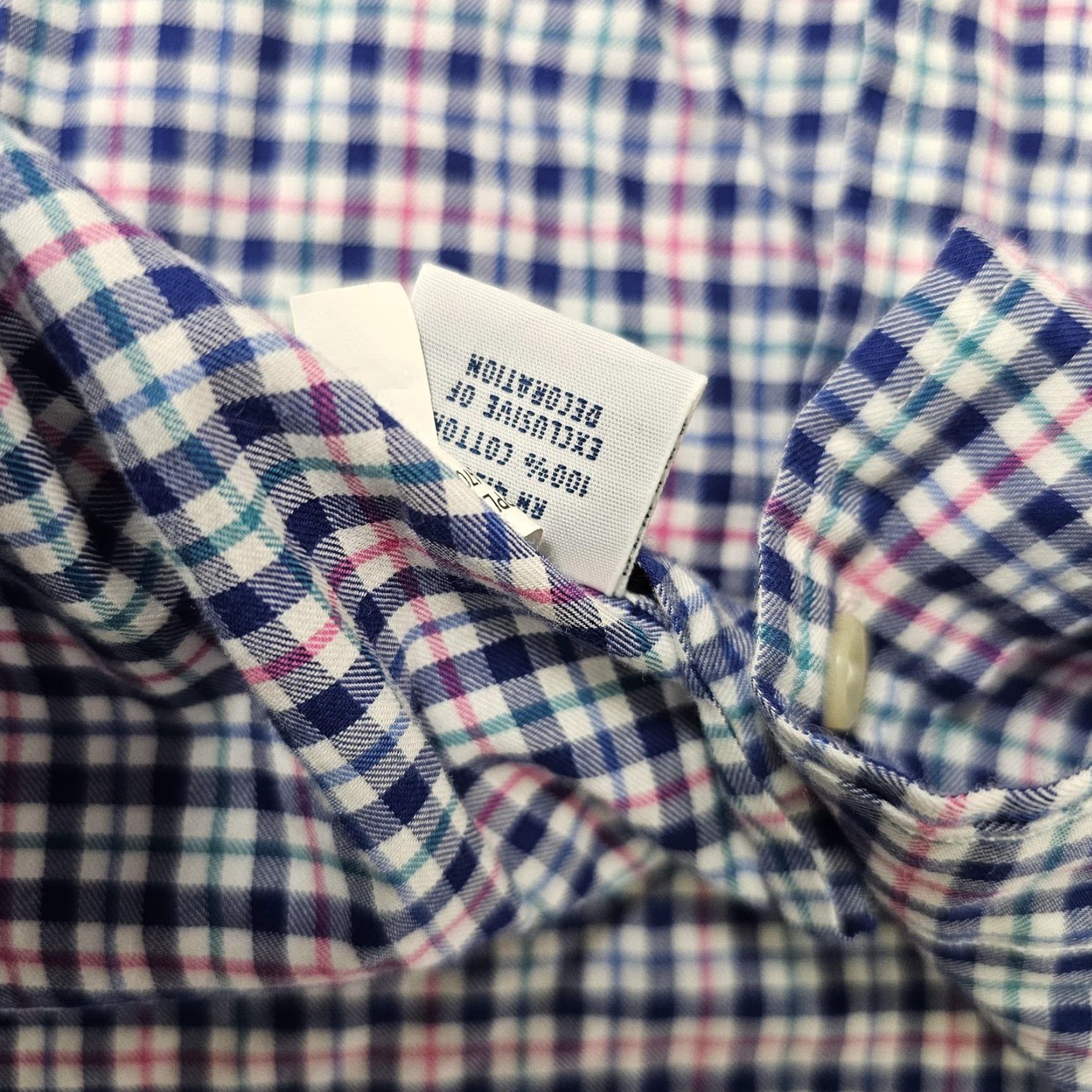 Ralph Lauren Ralph Lauren Shirt Mens 3XB Big Blue Pink Plaid Button-Down Long Sleeve Shirt Size US XXL / EU 58 / 5 - 5 Thumbnail
