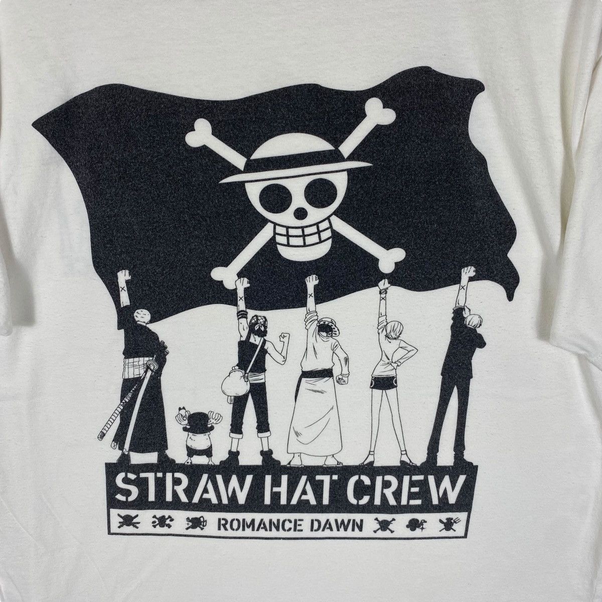 Anime × Japanese Brand Vintage ONE PIECE Romance Dawn Anime Movie Tee Shirt Large Size US L / EU 52-54 / 3 - 2 Thumbnail