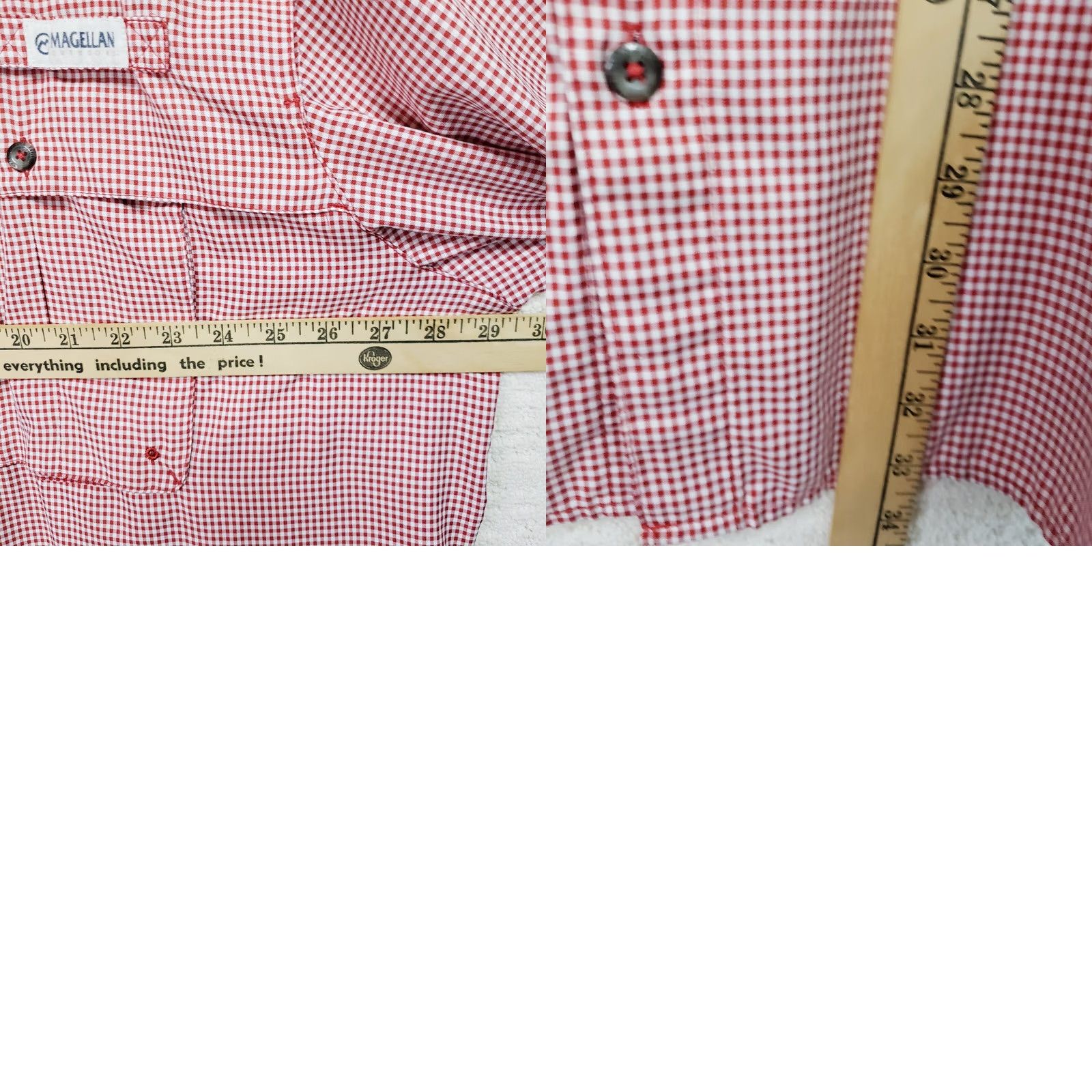 Vintage Magellan Men's Red Check Angler Shirt 3XL Relaxed Fit Outdoors Fishing Size US XXL / EU 58 / 5 - 9 Thumbnail