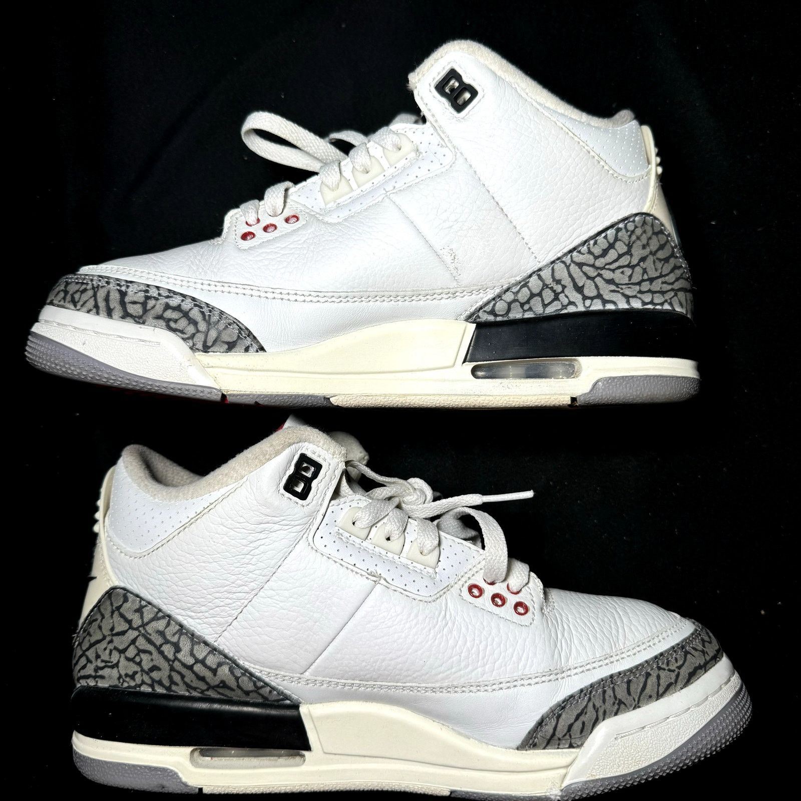 Jordan Brand × Nike Size 6.5 Nike Air Jordan 3 Retro GS White Cement Reimagined Size US 6.5 / EU 39-40 - 3 Thumbnail