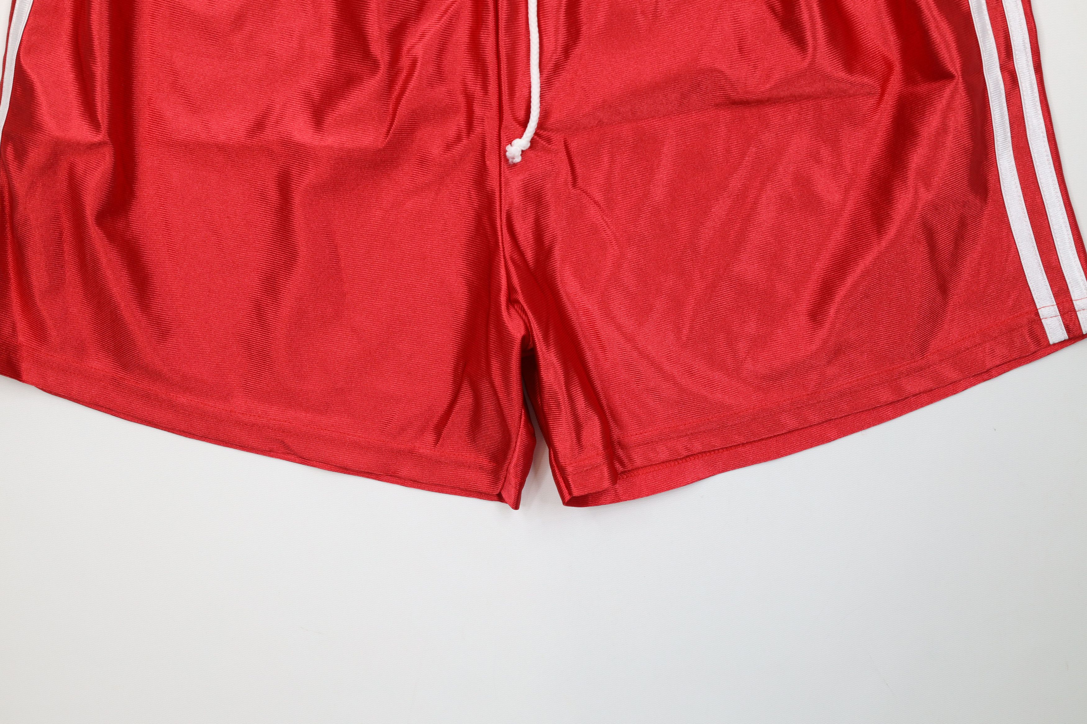 Vintage Vintage 90s Streetwear Striped Basketball Shorts Red Size 32" / US 10 / IT 46 - 4 Thumbnail