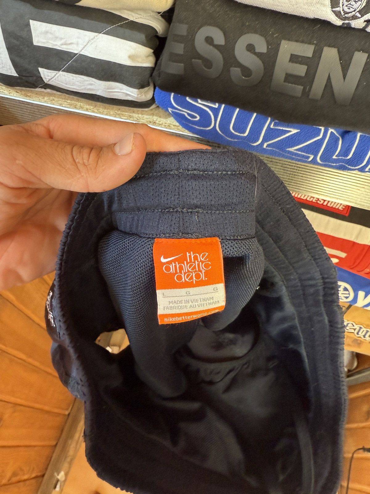 Nike Nike Vintage Shorts Blue Logo 90s Swoosh Dri Fit Running Size US 34 / EU 50 - 6 Thumbnail