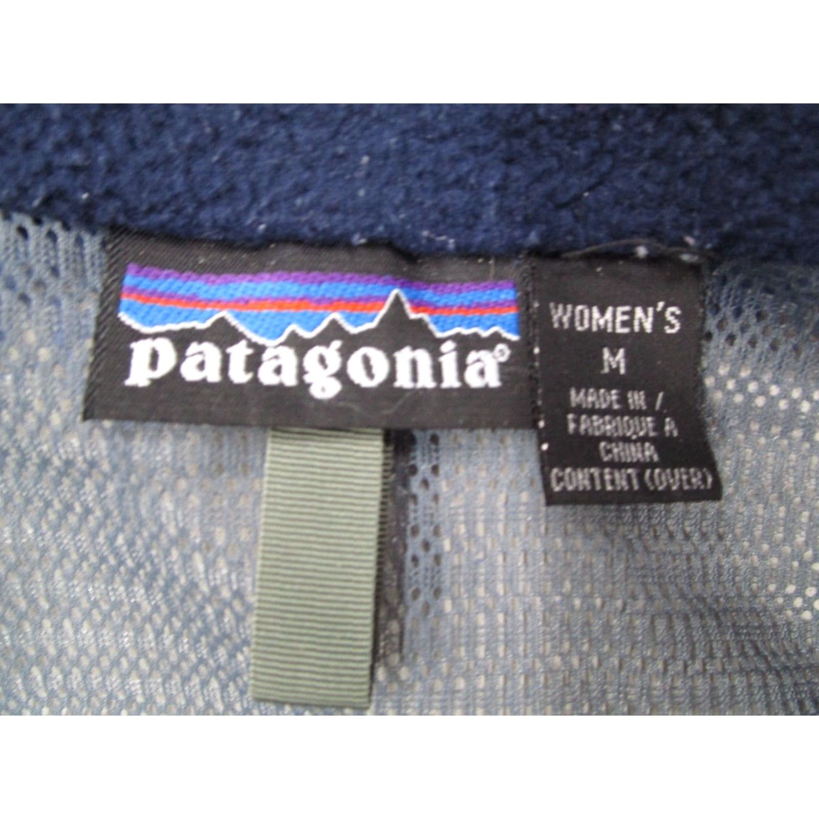 Patagonia VINTAGE Patagonia Jacket Women M Blue Travel Guide Full Zip Hood Pockets Size M / US 6-8 / IT 42-44 - 4 Thumbnail
