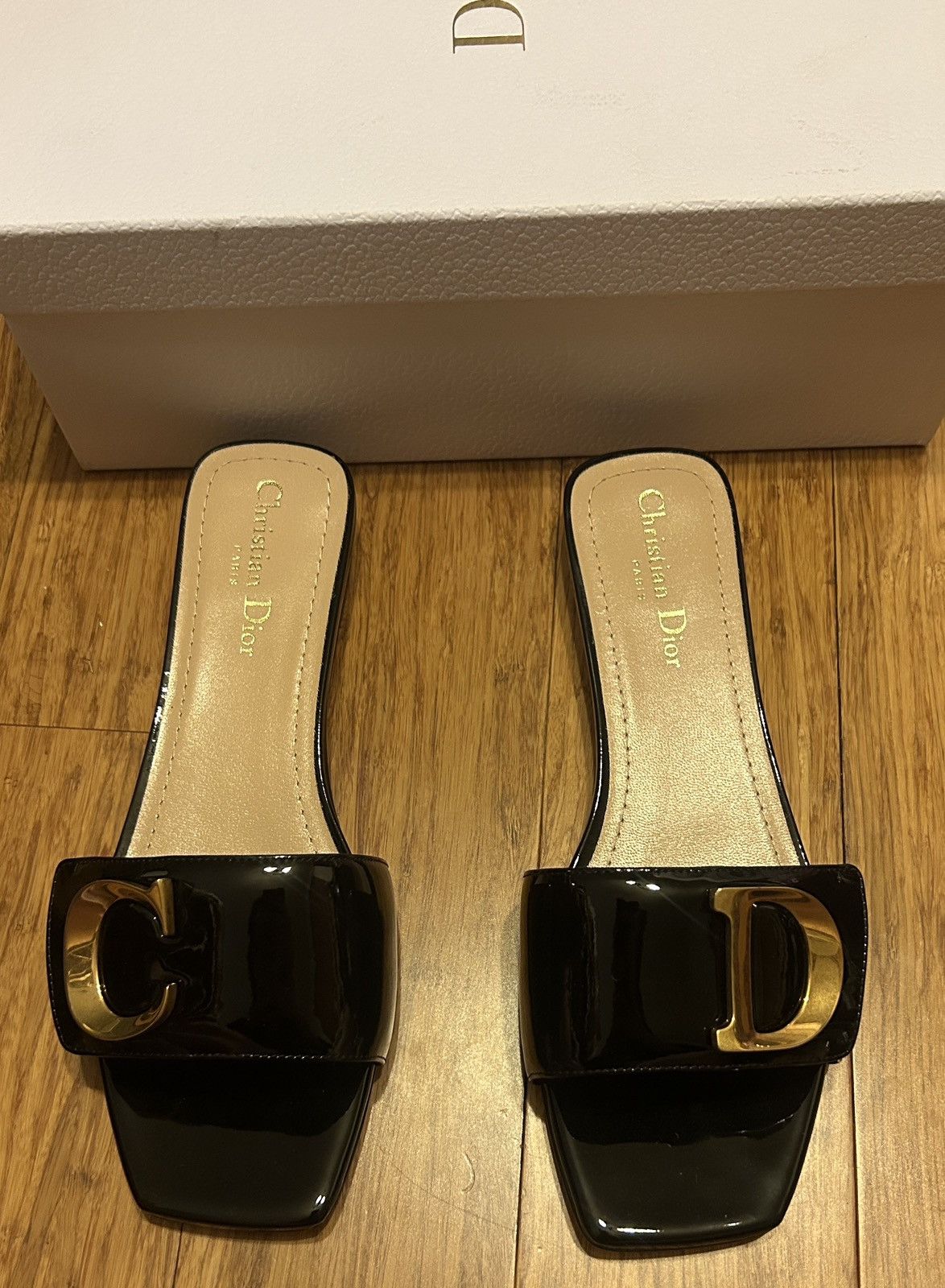 Dior Dior C'EST DIOR SLIDE Black Patent Calfskin Size US 9 / IT 39 - 5 Thumbnail