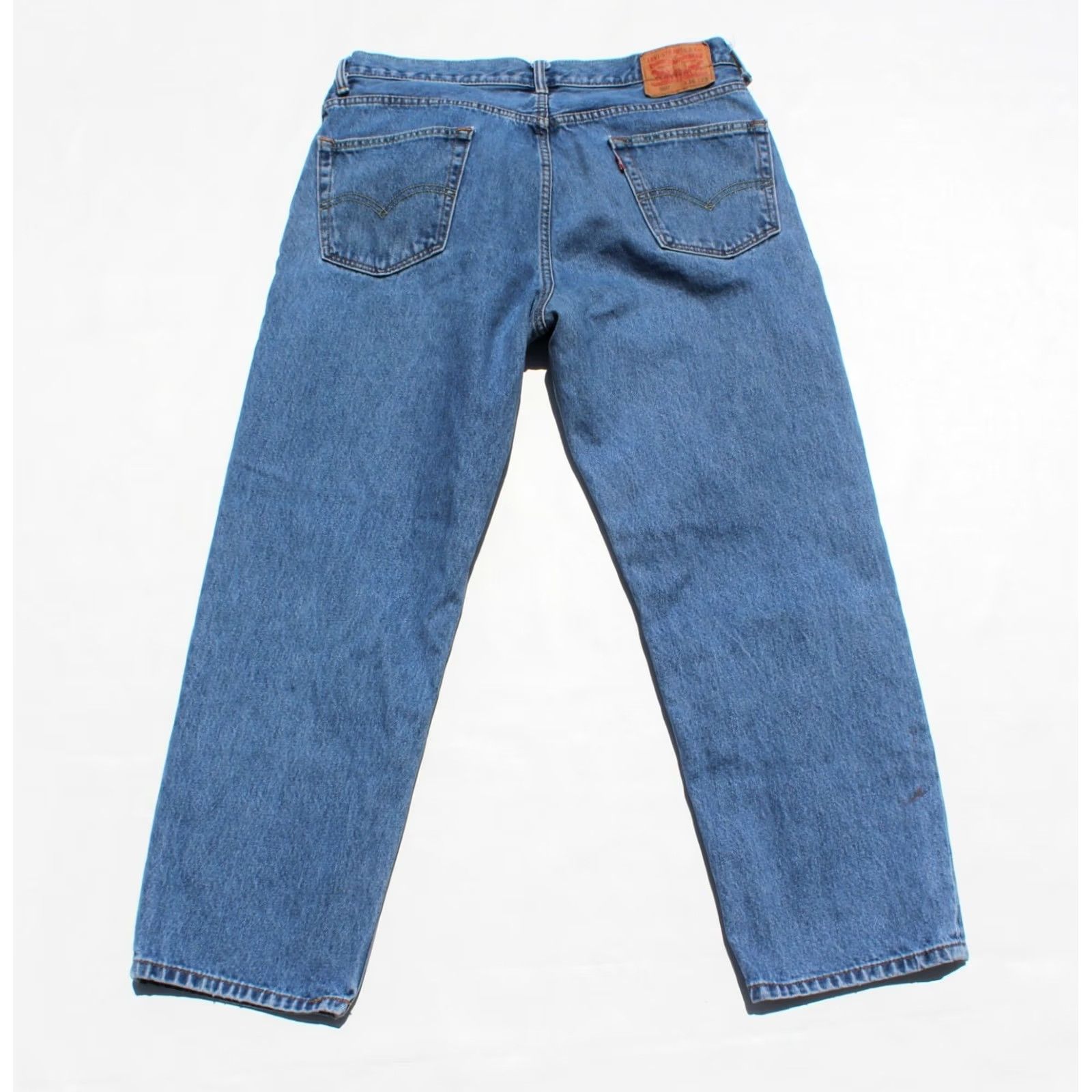 Levi's Vintage Levi’s 550 Jeans Mens 36x29 Blue Denim 5-Pocket Zip Straight Grunge Skater 90s Mens Size US 36 / EU 52 - 5 Thumbnail
