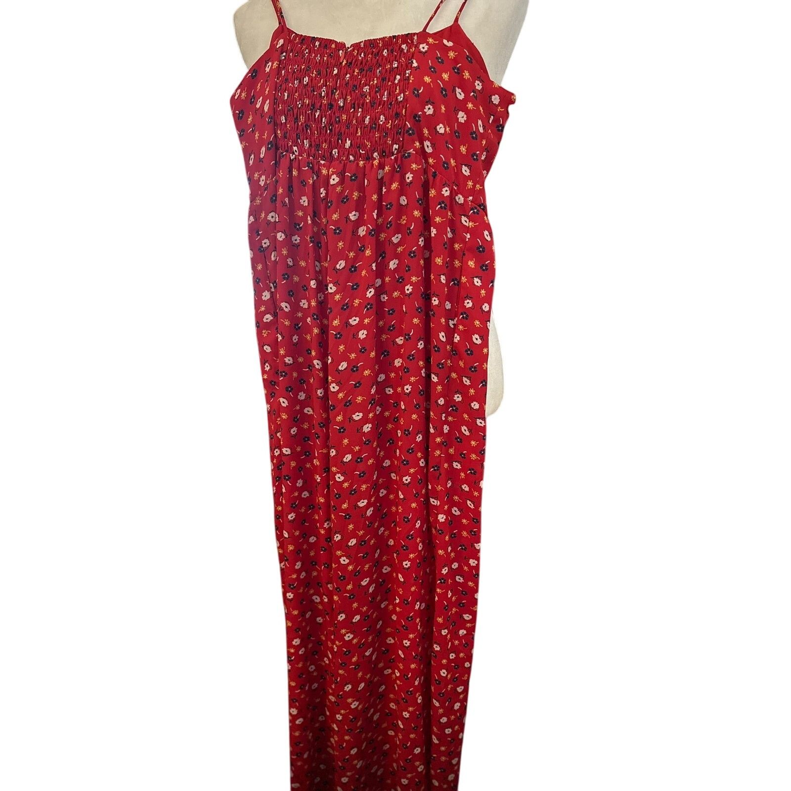 Madewell Madewell Ruched Wide Leg Jumpsuit in Prairie Posies, Sz 6 Size 28" / US 6 / IT 42 - 5 Thumbnail