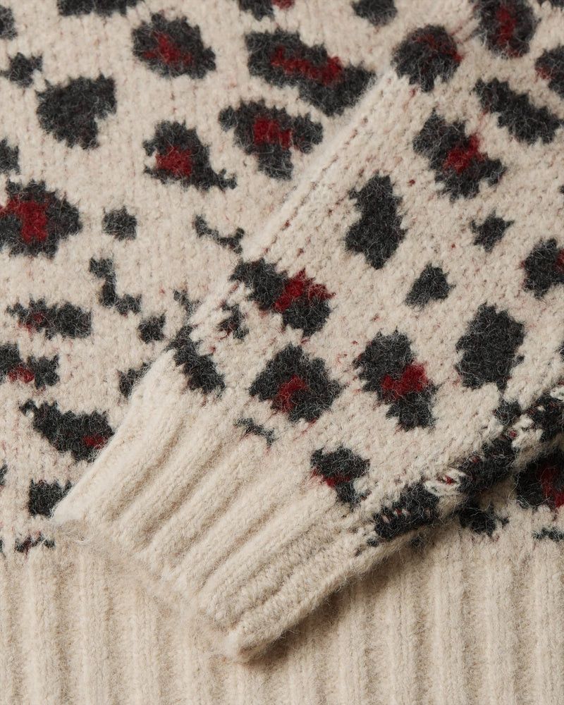 Patta o1mle0426 Leopard Brushed Knitted Sweater in Multicolor Size US XL / EU 56 / 4 - 5 Thumbnail
