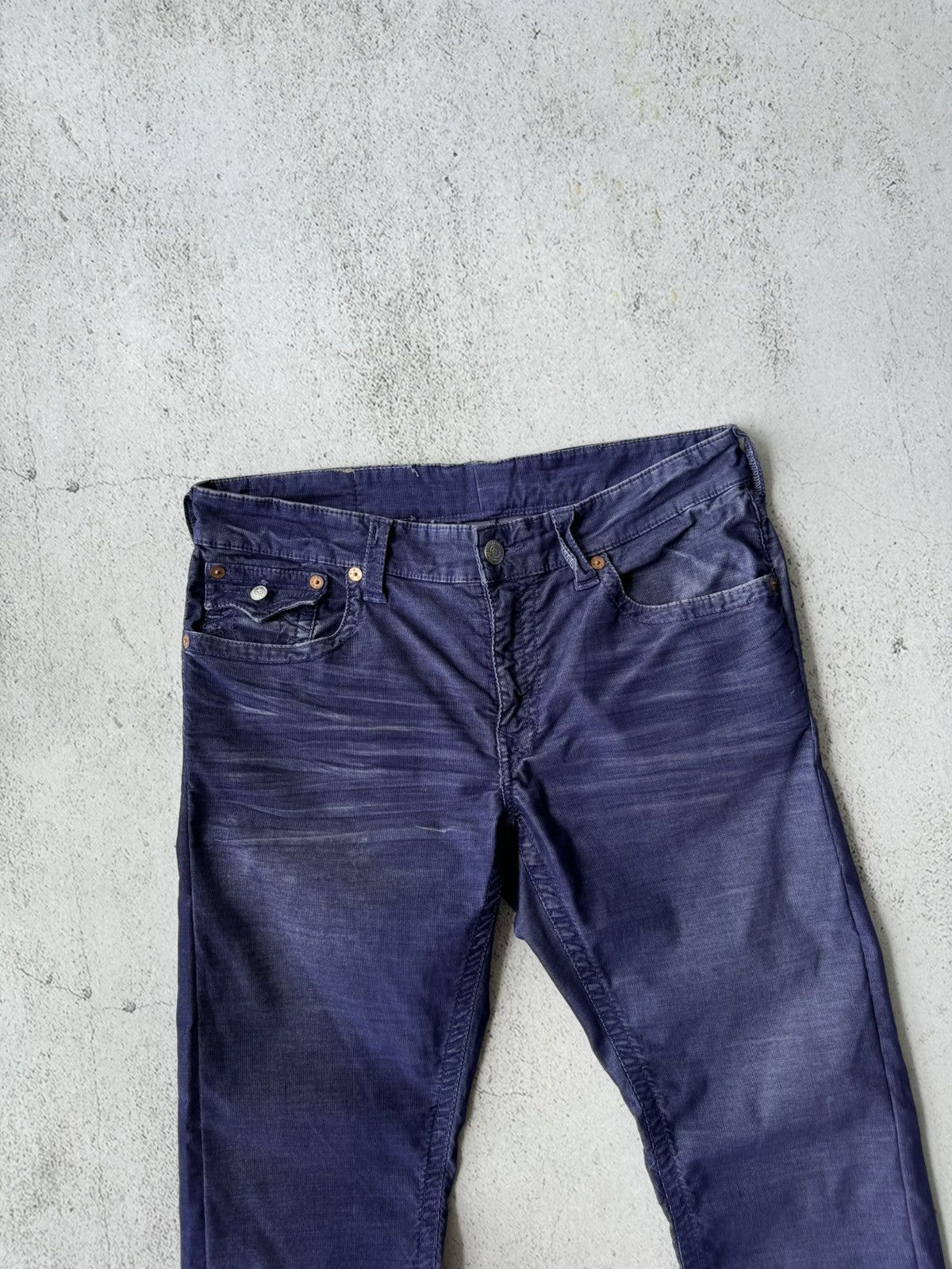 True Religion × Vintage True Religion Budda Purple Corduroy Y2K Pants Size US 33 - 9 Thumbnail