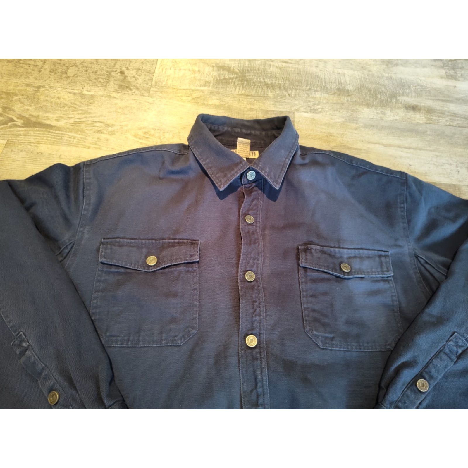 Duluth Trading Company Duluth Fleece Lined Canvas Work Jacket Navy 2XL XXL Blue Men Duluth Trading Company Workwear Jacket Coat Size US XXL / EU 58 / 5 - 6 Thumbnail