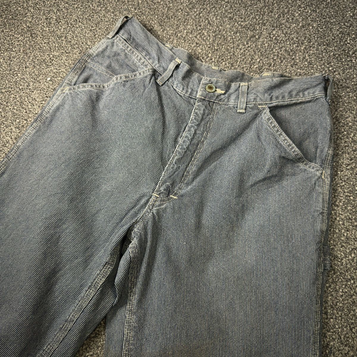 Japanese Brand Vintage 90s Blue Way Carpenter Pants y2k Style Size US 32 / EU 48 - 3 Thumbnail