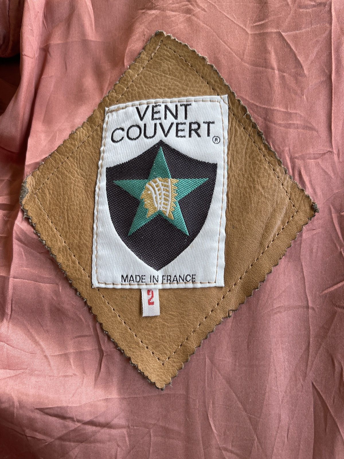 Vintage 80s Vent Couvert Leather Down Jacket Size US L / EU 52-54 / 3 - 18 Thumbnail