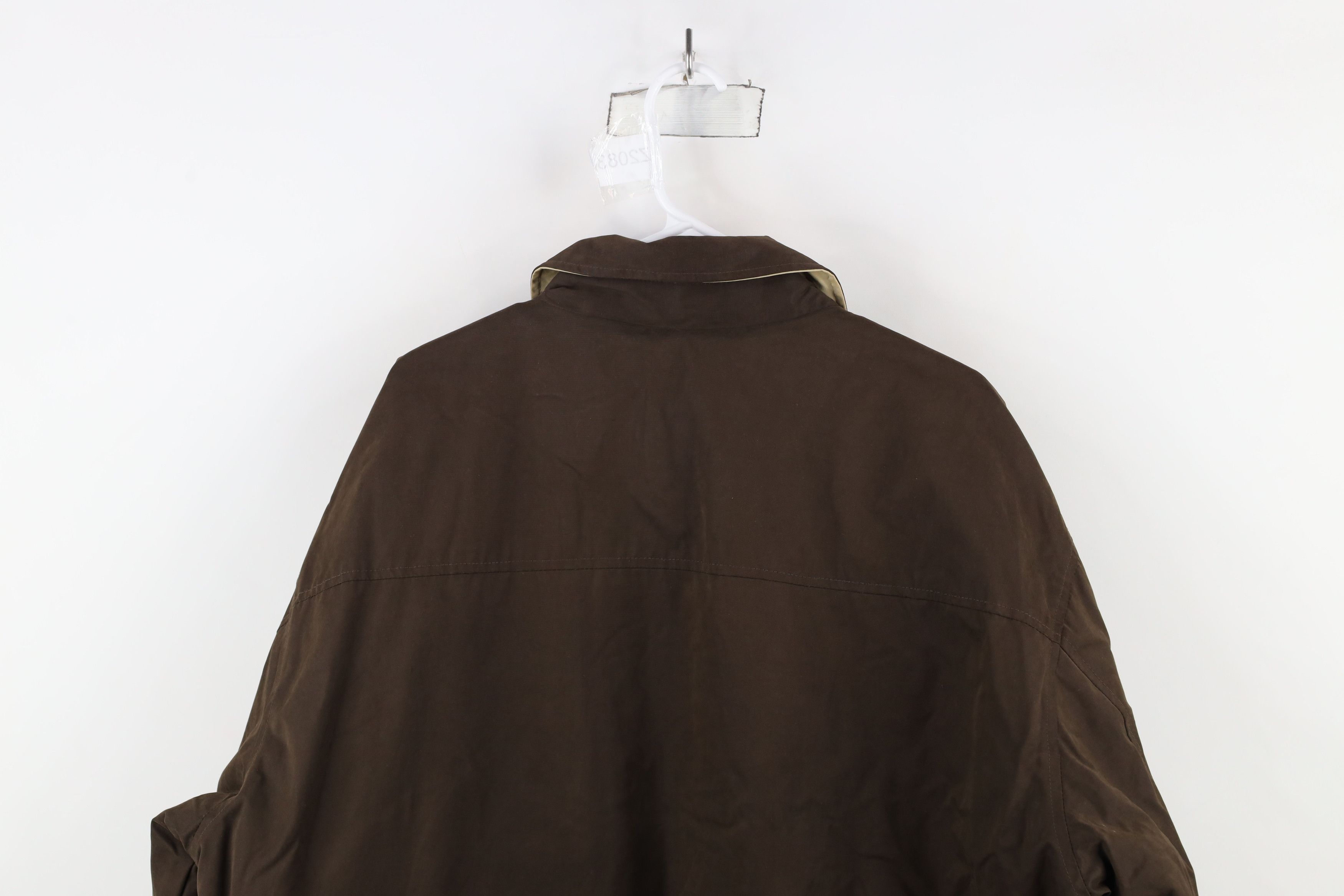 Vintage Vintage 90s Streetwear Lined Full Zip Collared Jacket Brown Size US XL / EU 56 / 4 - 15 Thumbnail