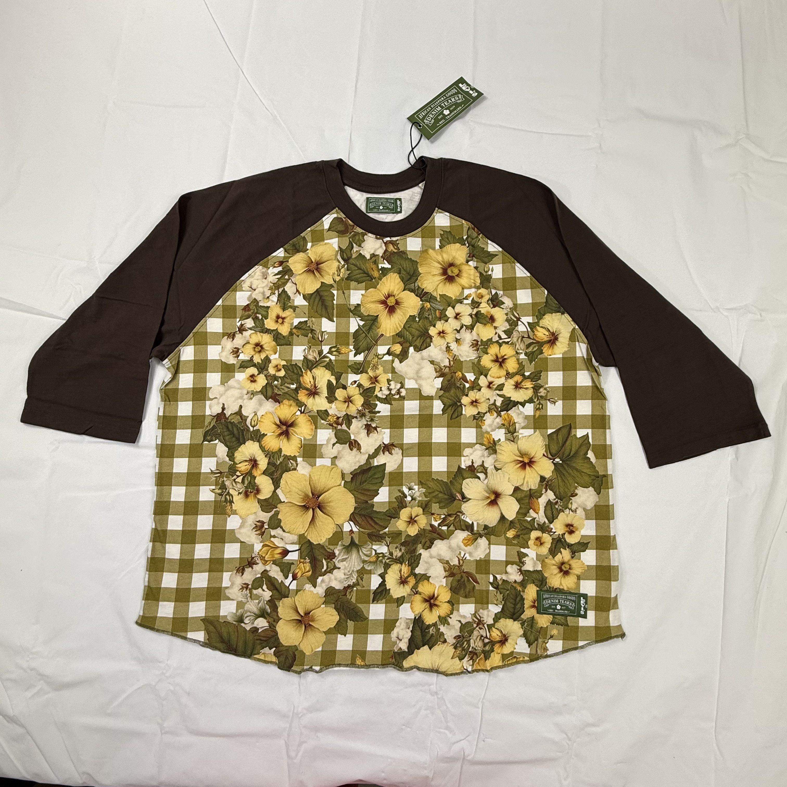 DENIM TEARS Denim Tears Peace Wreath Long Sleeve Tee Pink | Grailed