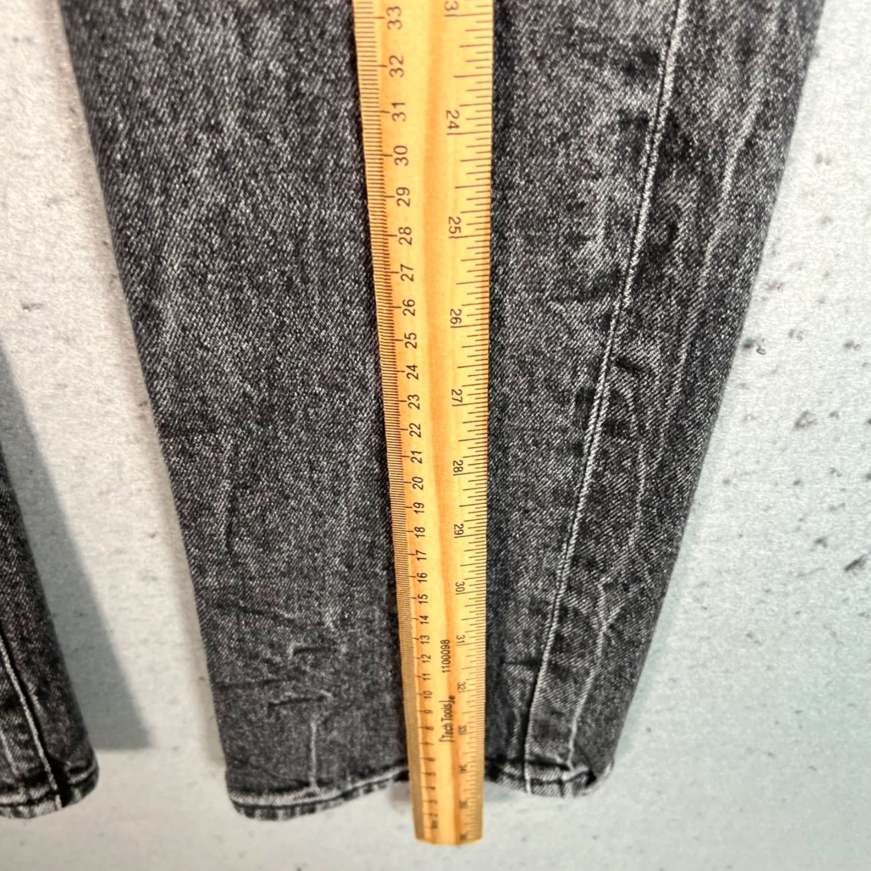 Frame FRAME High Rise Straight Jeans Adult Womens Size 26 Black Denim Cotton Blend Size 26" / US 2 / IT 38 - 7 Thumbnail
