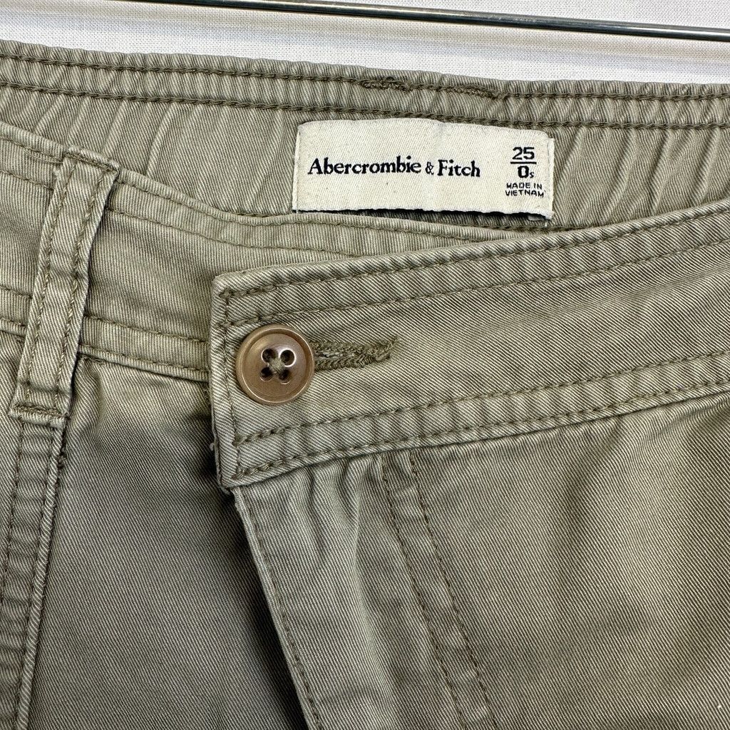 Abercrombie & Fitch Abercrombie & Fitch Cargo Utility Pants Olive Green Women's Size 25" / US 0 / IT 36 - 10 Thumbnail