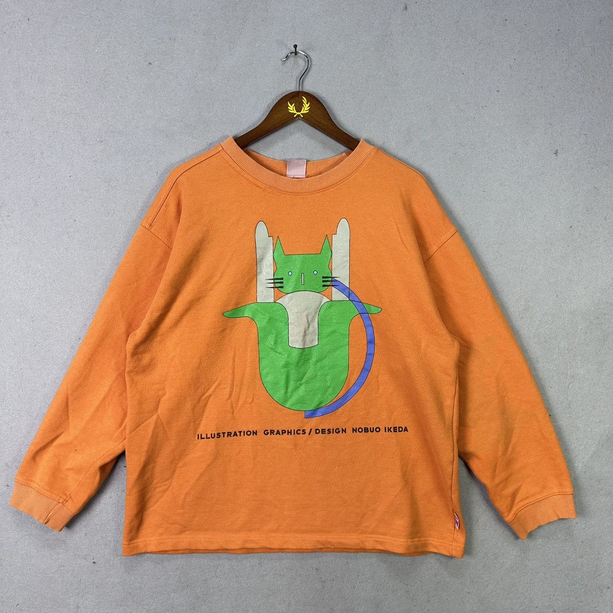 Vintage Vintage 90s I.N. Express Nobuo Ikeda Illustration Sweatshirt Size US S / EU 44-46 / 1 - 1 Thumbnail