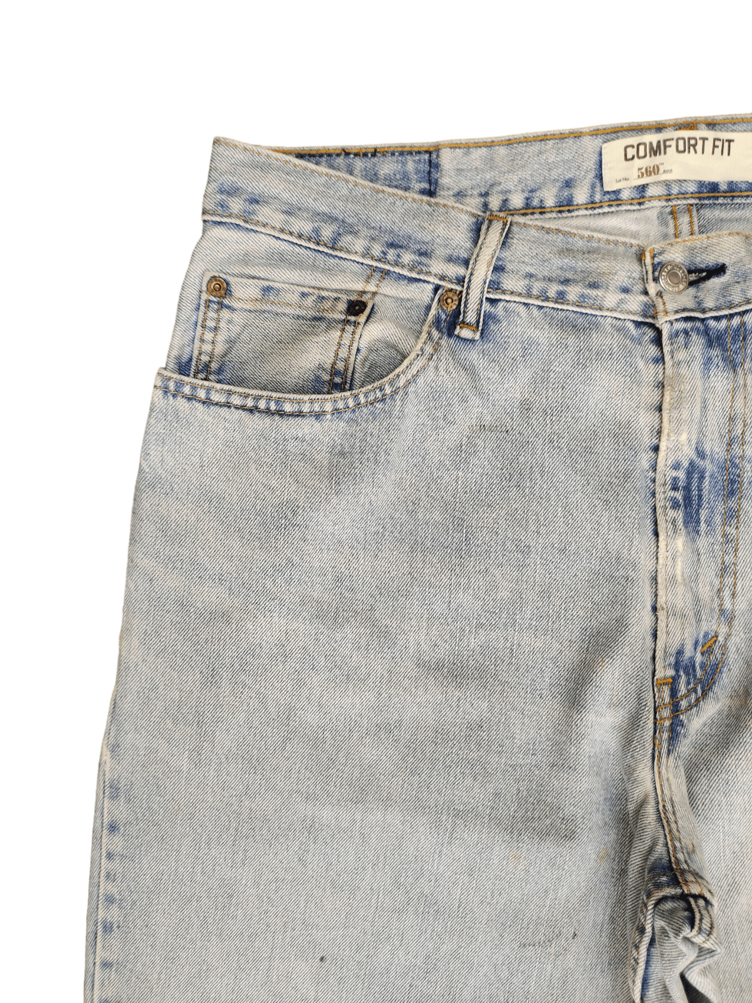 Levi's Vintage Clothing Size 36x30.5 Vintage Levis 560 Light Wash Jeans Distressed Size US 36 / EU 52 - 4 Thumbnail