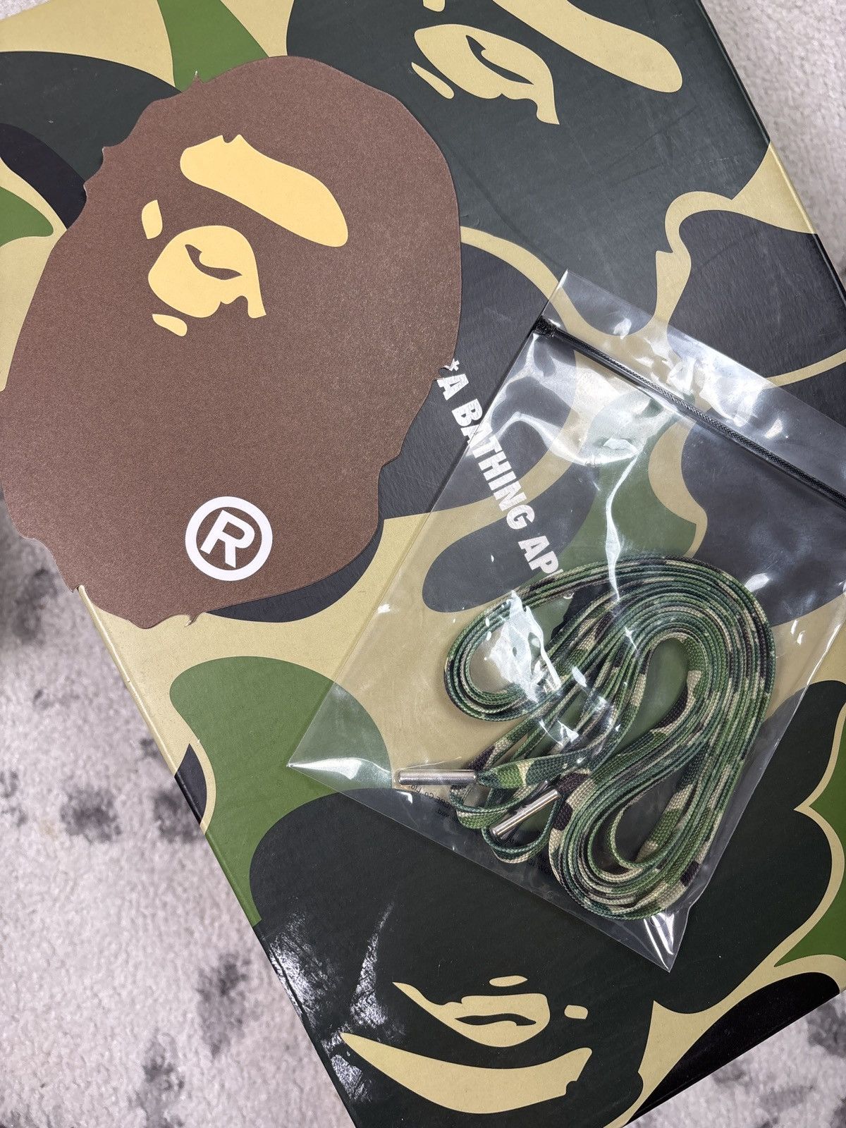 Bape BAPESTA GREEN CAMOFLAUGE Size US 9.5 / EU 42-43 - 10 Thumbnail