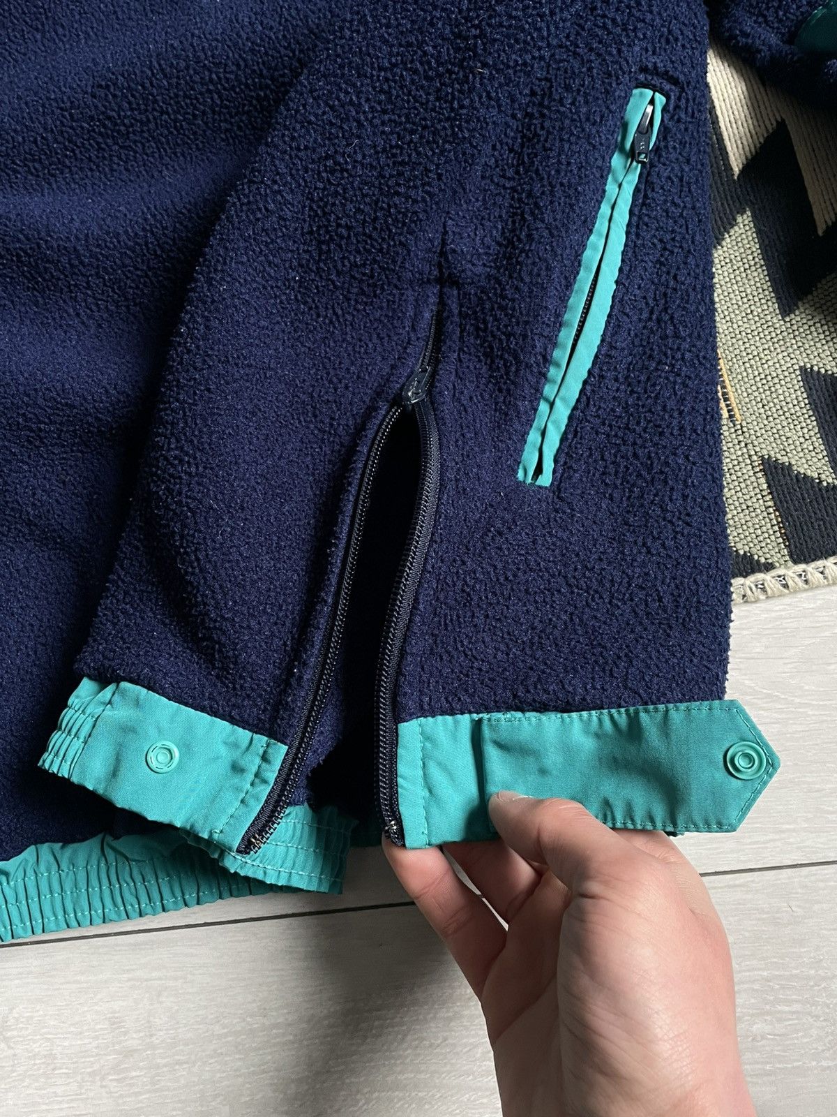 Vintage Vintage Salewa Polartec Zip Nylon Fleece Jacket Gorpcore Size US XL / EU 56 / 4 - 11 Thumbnail
