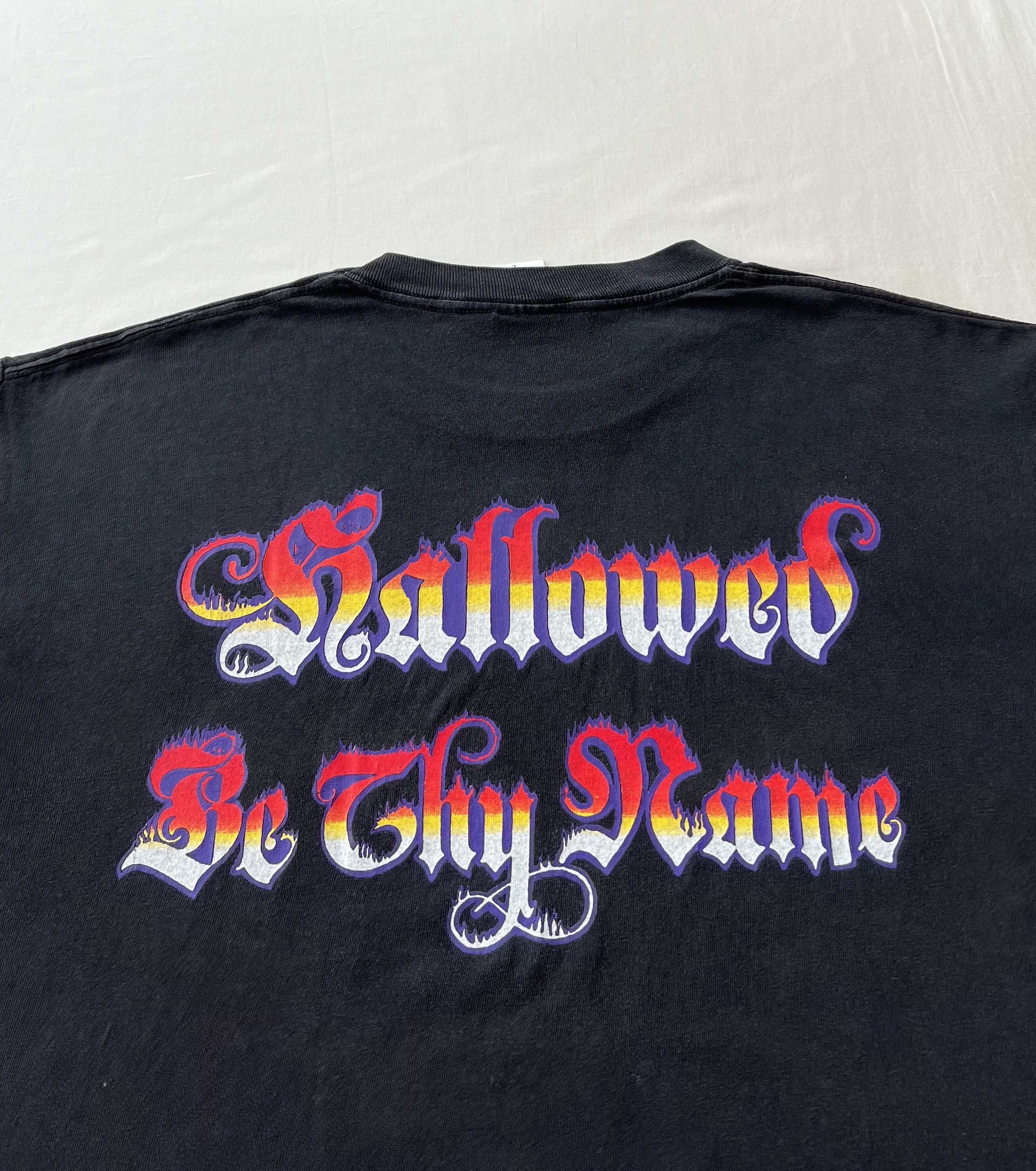 Band Tees Vintage 1993 Iron Maiden Hallowed Be Thy Name Black T-shirt Size US L / EU 52-54 / 3 - 14 Thumbnail