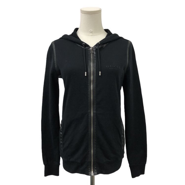 Gucci Gucci Black Logo Zip-up Hoodie Size S Size US S / EU 44-46 / 1 - 1 Thumbnail