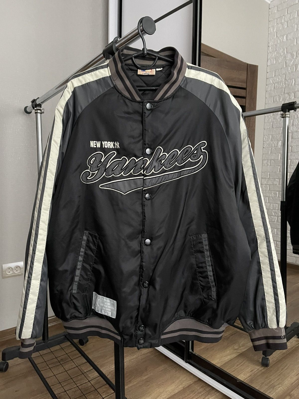 MLB New York NY Yankees Vintage MLB Bomber Jacket 90s Size US M / EU 48-50 / 2 - 1 Thumbnail