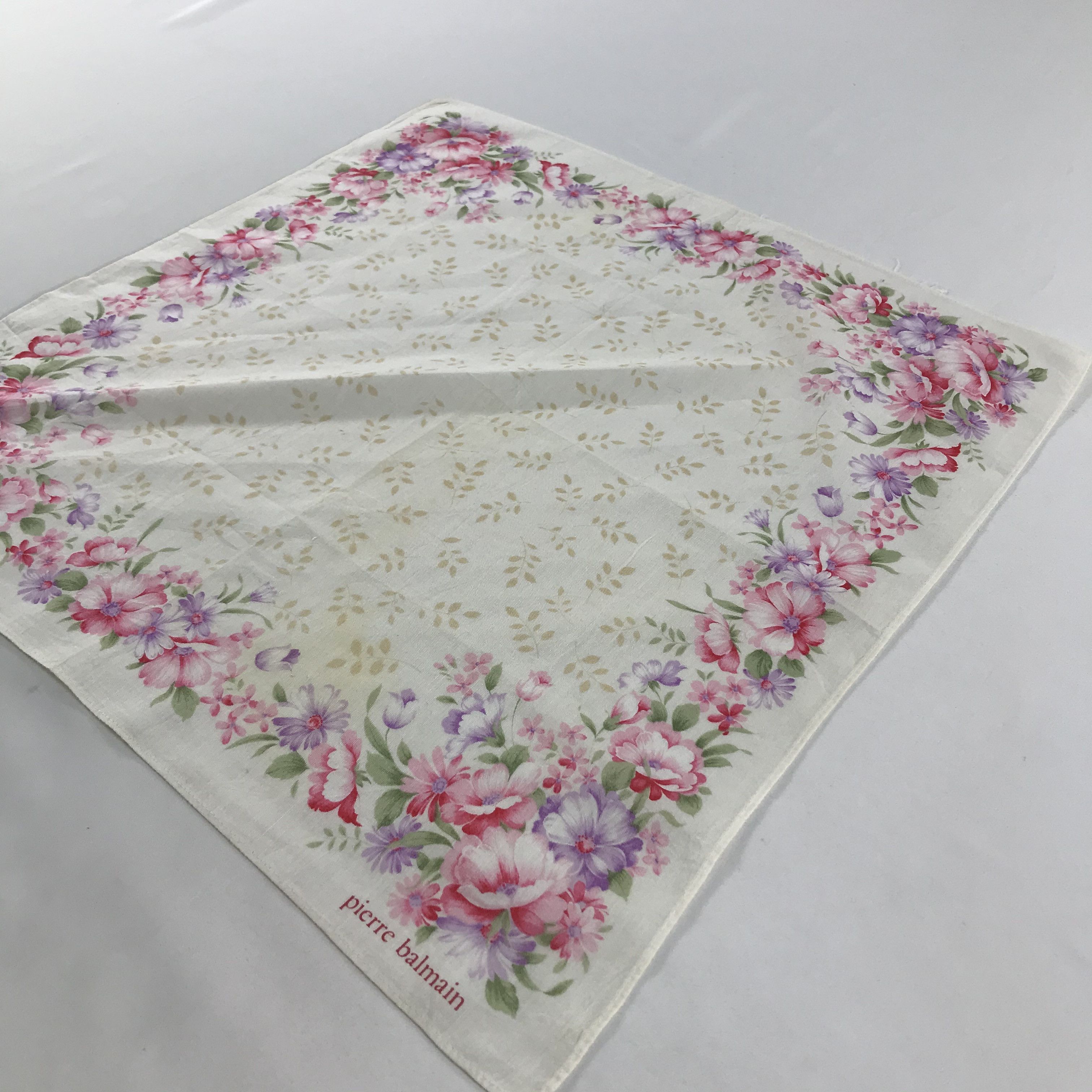 Pierre Balmain × Vintage Pierre Balmain Bandana / Handkerchief / Neckerchief - S1426 Size ONE SIZE - 2 Thumbnail