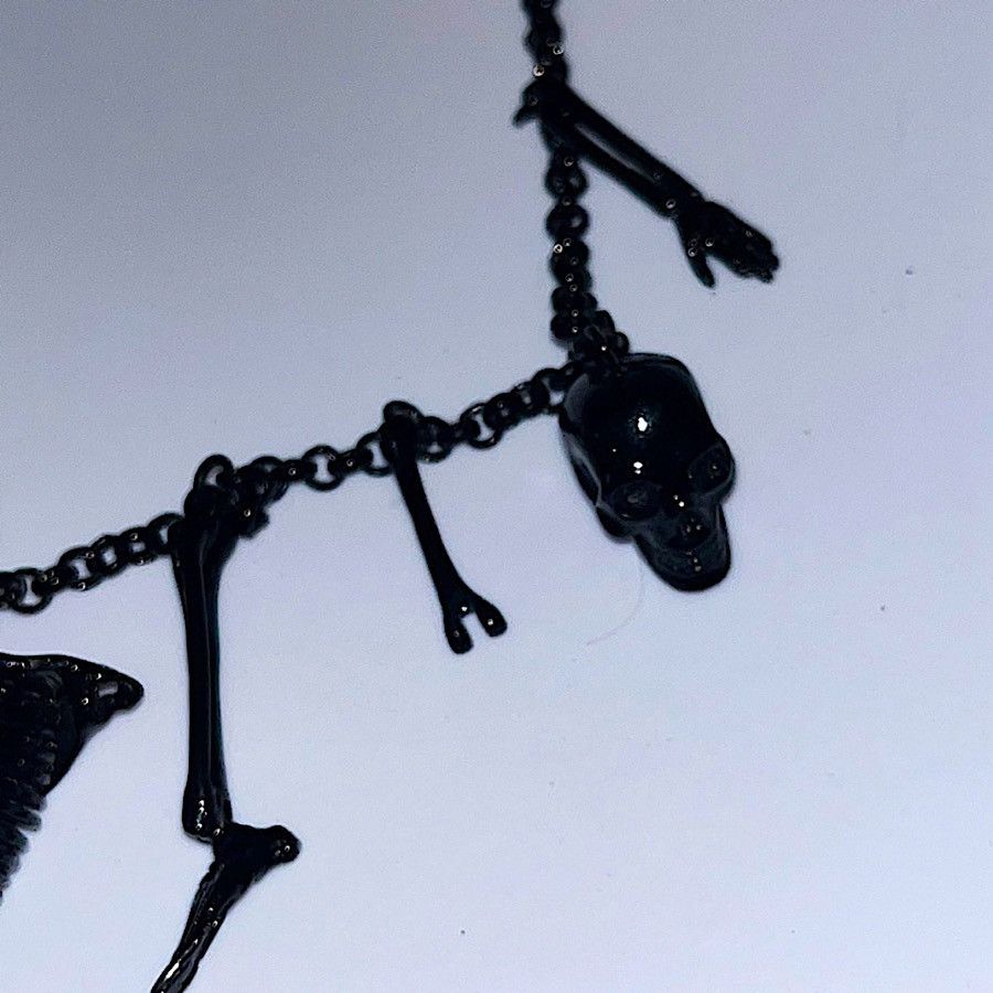 Alexander McQueen Authentic Vintage McQueen Oxidized Brass Gothic Necklace Size ONE SIZE - 4 Thumbnail