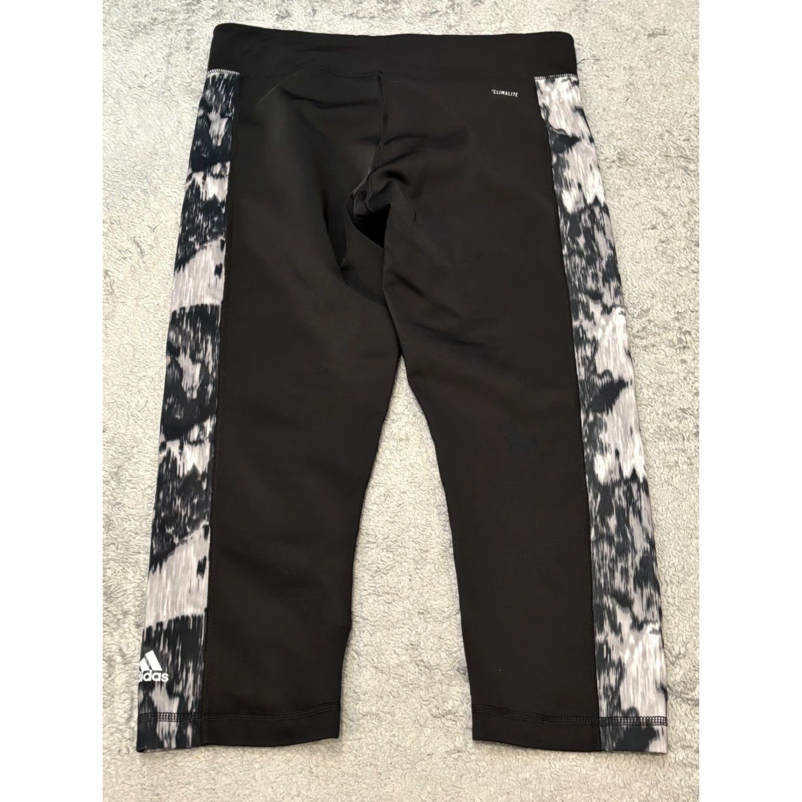 Adidas Adidas Climalite Leggings Womens Large Black Cropped Stretch Active Yoga Size 36" / US 14 / IT 50 - 6 Thumbnail