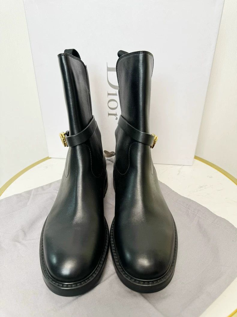 Dior Dior Black Classic Ankle Boots Women's Size 35-2505 Size US 4.5 / IT 34.5 - 3 Thumbnail