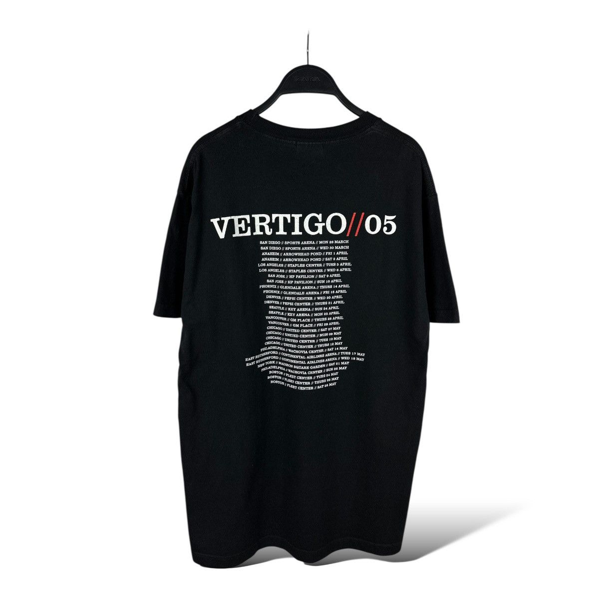 Band Tees Vintage 2005 U2 Vertigo Tour T-Shirt Rock Band Double Sided Size US L / EU 52-54 / 3 - 12 Thumbnail