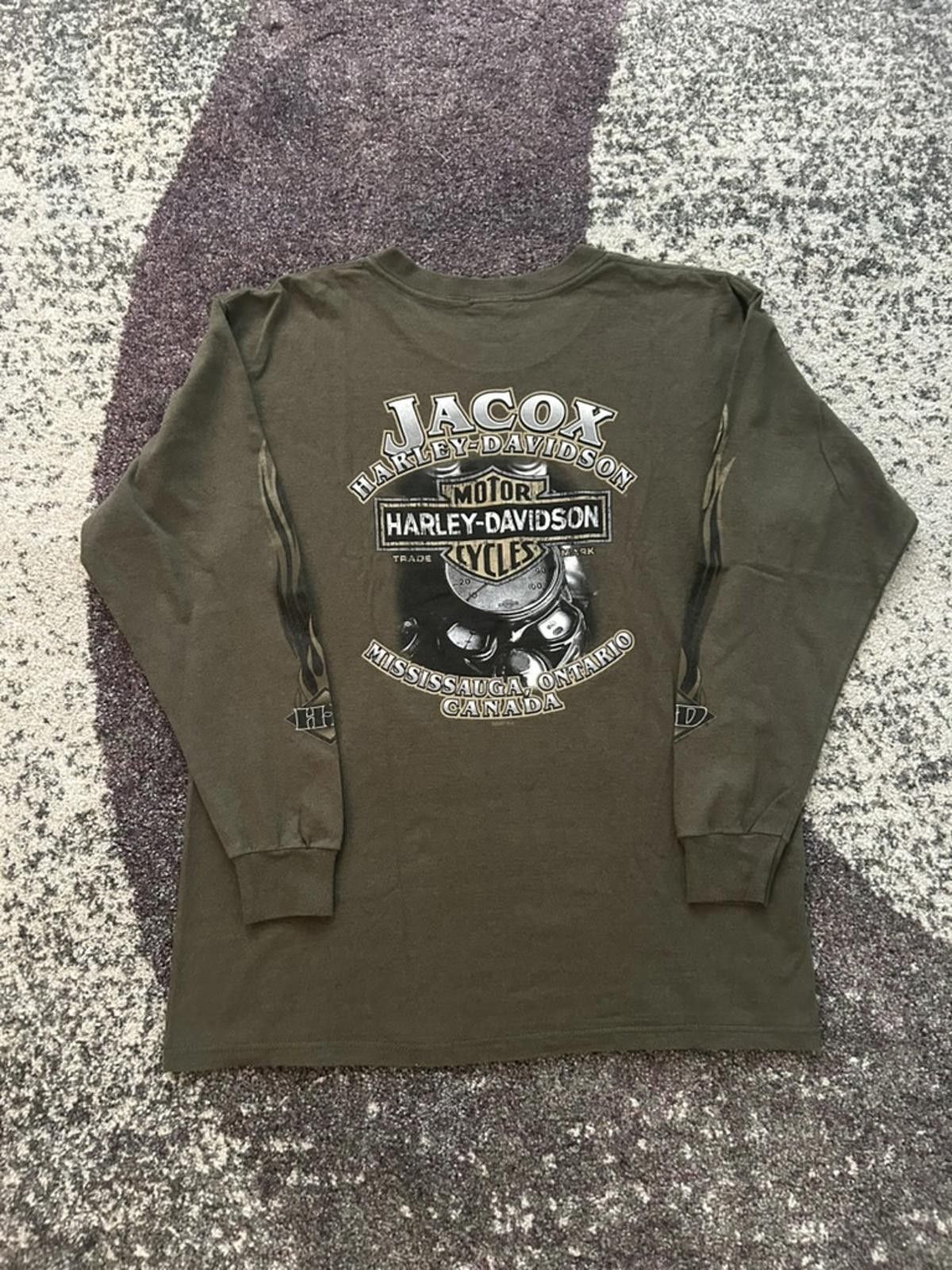 Harley Davidson Vintage Harley-Davidson Flame Long Sleeve – Mississauga Size US L / EU 52-54 / 3 - 5 Thumbnail