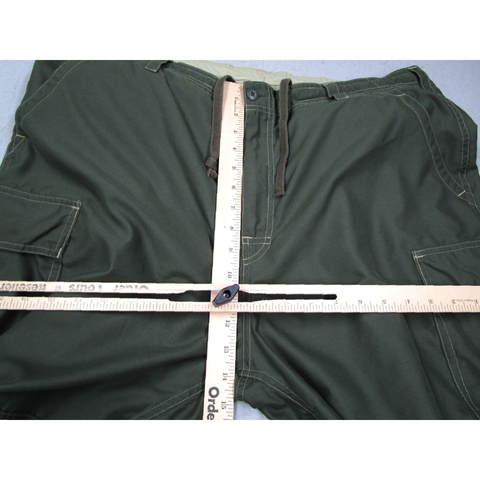 Gap VINTAGE Gap Pants Mens XL Green Cargo Tapered Drawstring 5-Pocket Workwear Casual Travel 90s Mens Size US 36 / EU 52 - 4 Thumbnail