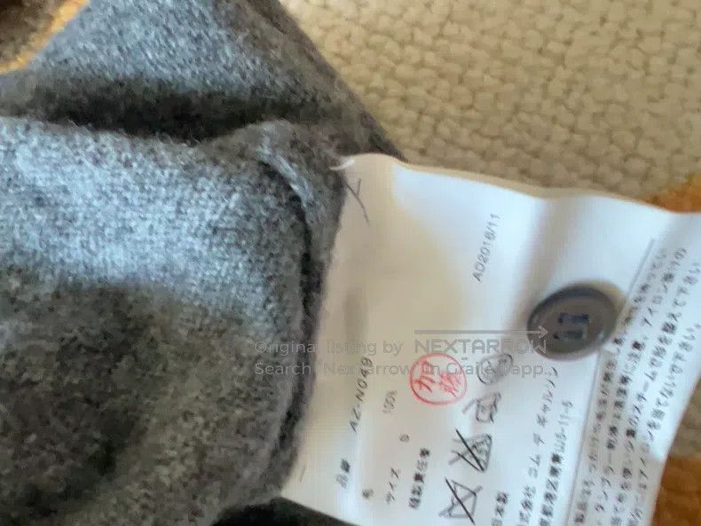 Comme des Garcons Comme Des Garcons Golden heart woman's round-neck gray woo Size S / US 4 / IT 40 - 3 Thumbnail