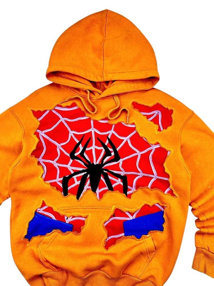 Japanese Brand Reworked 1 of 1 Pumpkin Venom Hoodie Size S/M Size US M / EU 48-50 / 2 - 2 Thumbnail