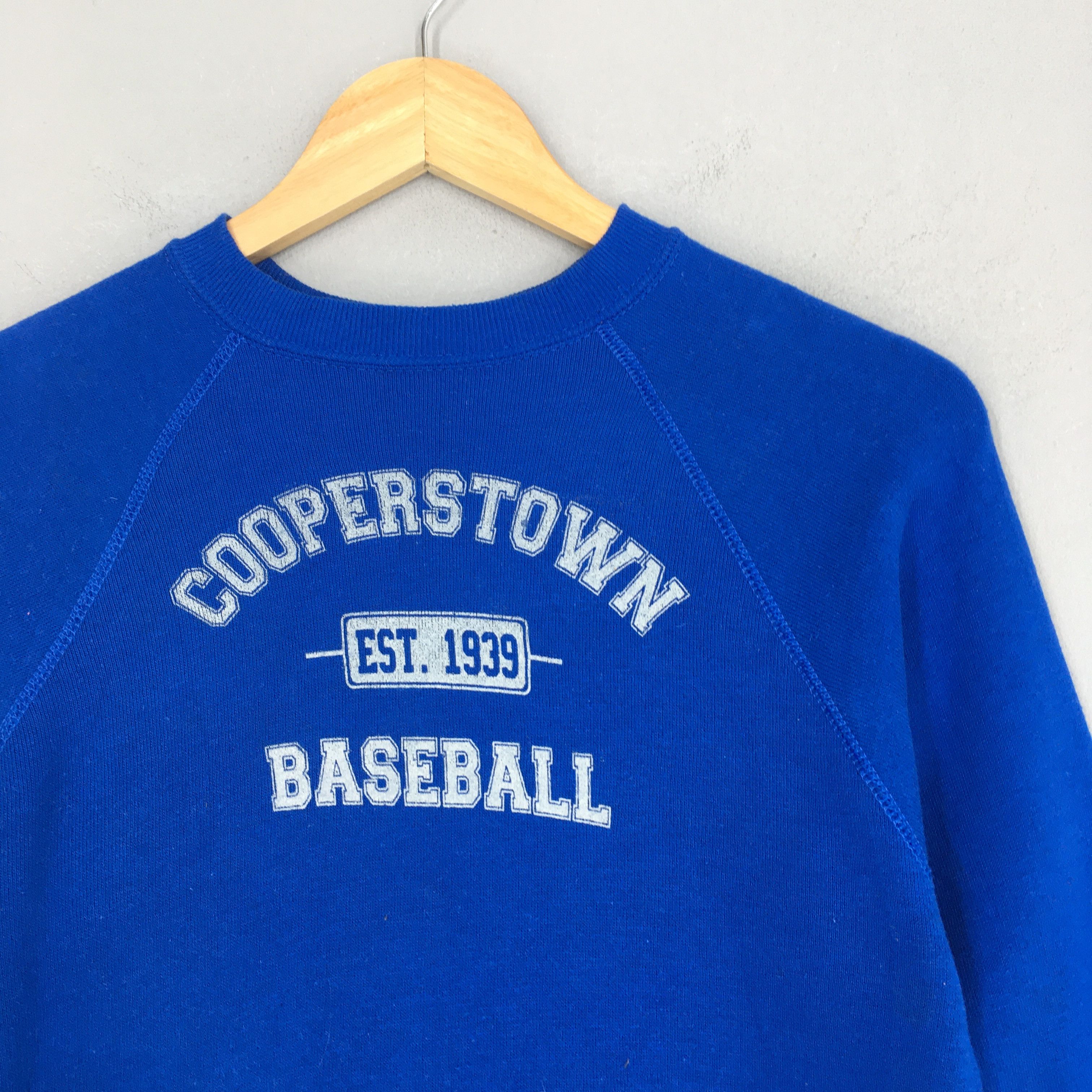 Cooperstown Collection × MLB × Vintage Vintage 90s Cooperstown Baseball Blue Sweatshirt XSmall Size US XS / EU 42 / 0 - 2 Thumbnail