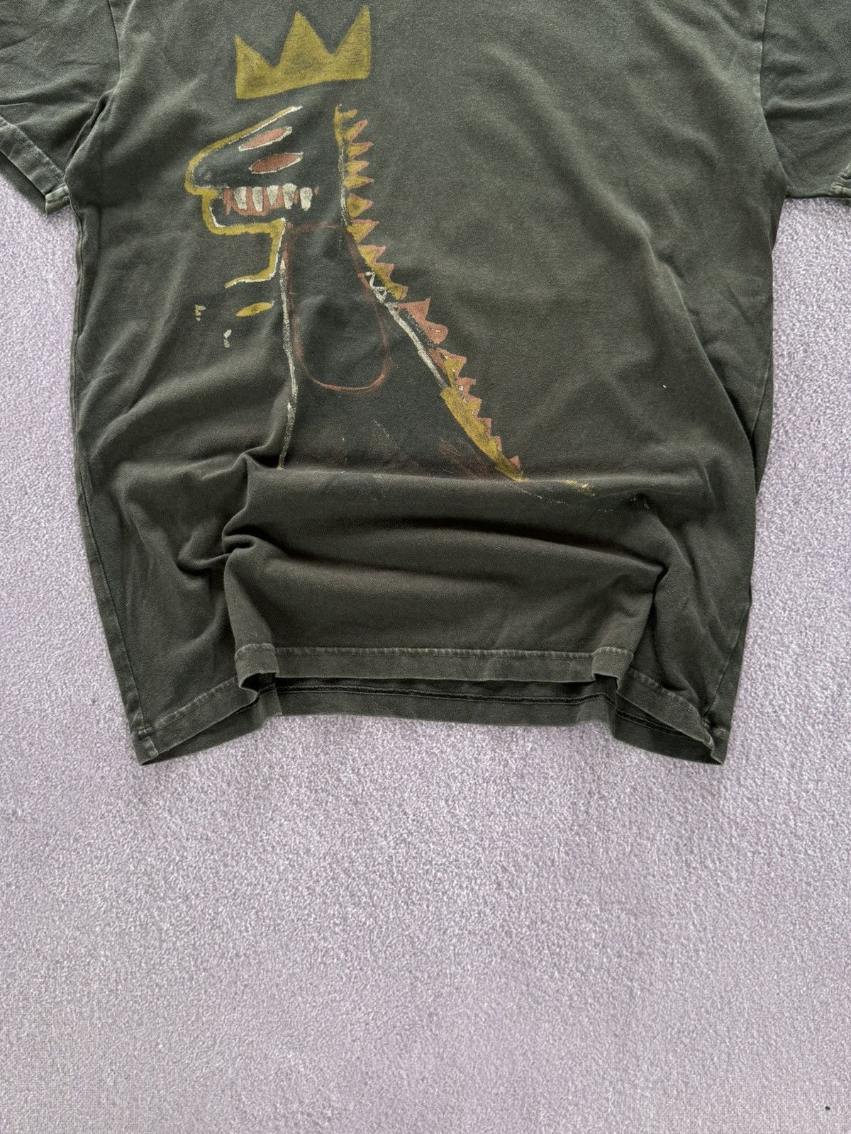 Vintage Vintage Jean Michel Basquiat Faded Art T-Shirt Size US L / EU 52-54 / 3 - 3 Thumbnail