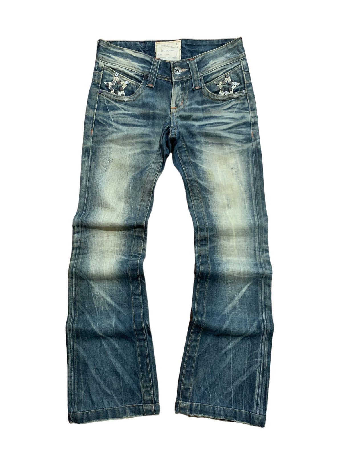 Le Grande Bleu (L.G.B.) Lolita studded star clawmark flared jeans Size US 28 / EU 44 - 7 Thumbnail