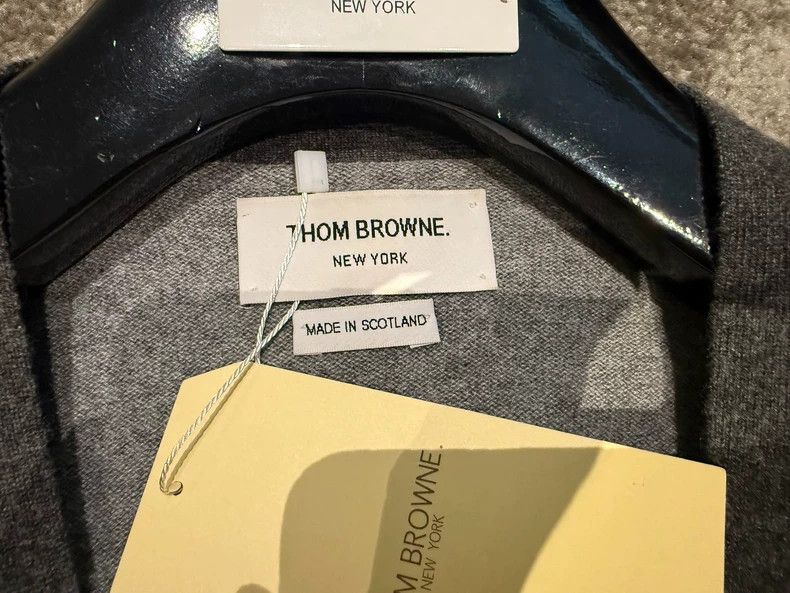 Thom Browne Thom Browne size4 Gray patchwork cardigan Size US XL / EU 56 / 4 - 4 Thumbnail