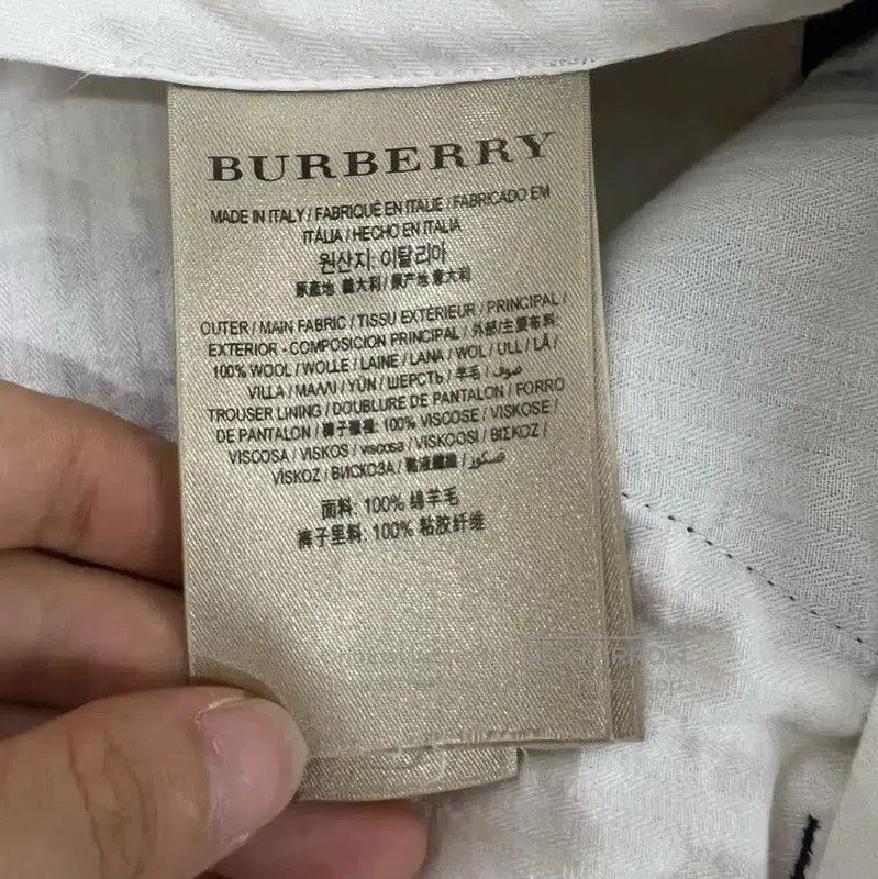 Burberry Burberry Men's Summer Blue Cotton Check Pants. Size US 32 / EU 48 - 3 Thumbnail