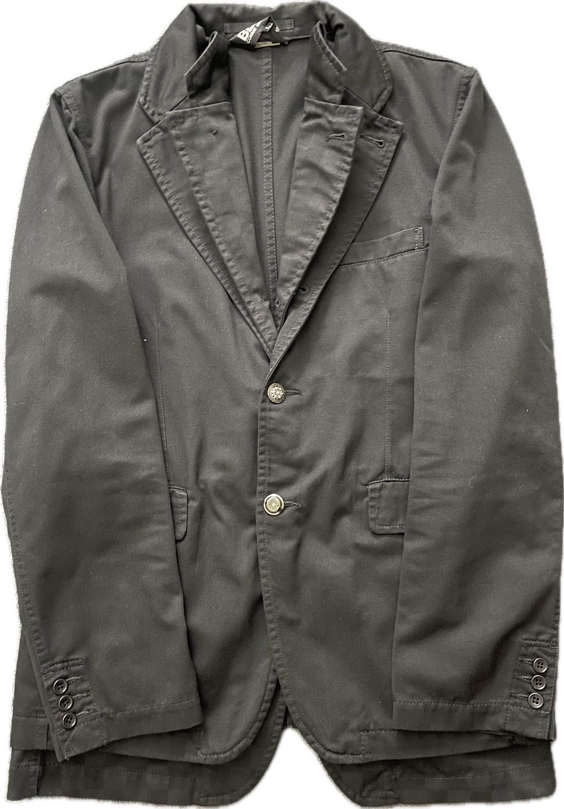 Comme des Garçons Black F/W 2014 Layered Check Print Blazer