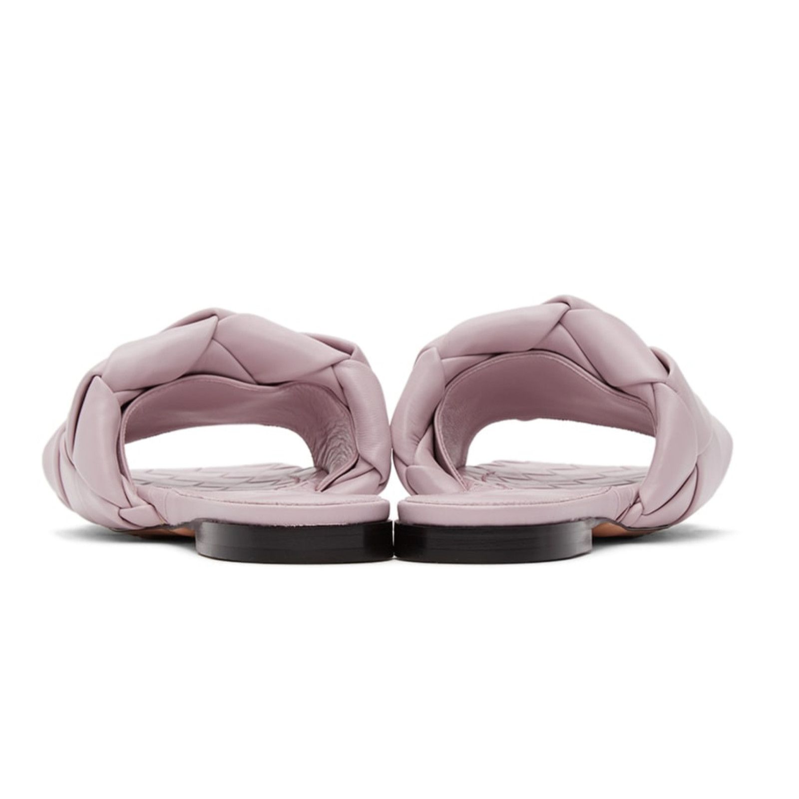 Bottega Veneta Bottega Veneta BV Lido Flat Slides Magnolia Pink Intrecciato Size US 5.5 / IT 35.5 - 10 Thumbnail