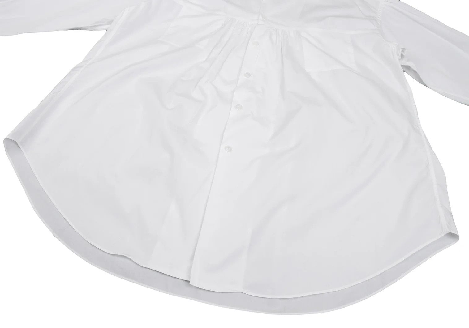 Yohji Yamamoto Yohji Yamamoto Gathered Design Cotton Shirt Size US M / EU 48-50 / 2 - 7 Thumbnail
